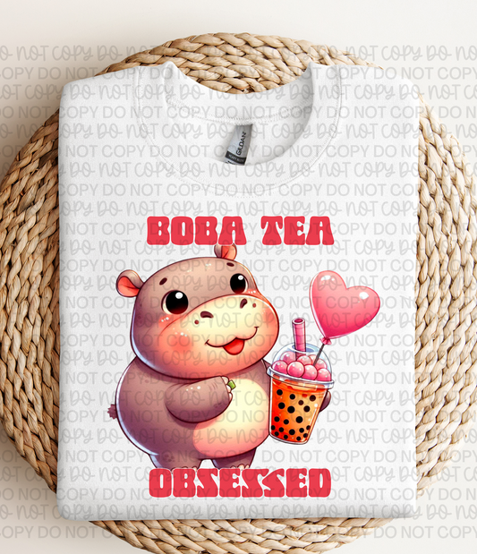 BOBA TEA HIPPO PNG | Digital Download | PNG