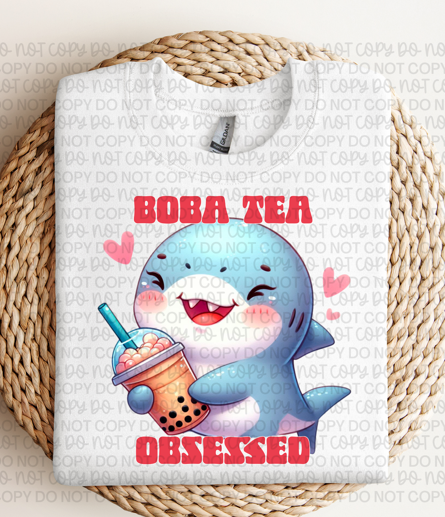 BOBA TEA SHARK PNG | Digital Download | PNG