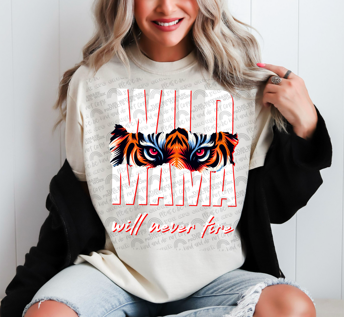 WILD MAMA WILL NEVER TIRE PNG  | Digital Download | PNG