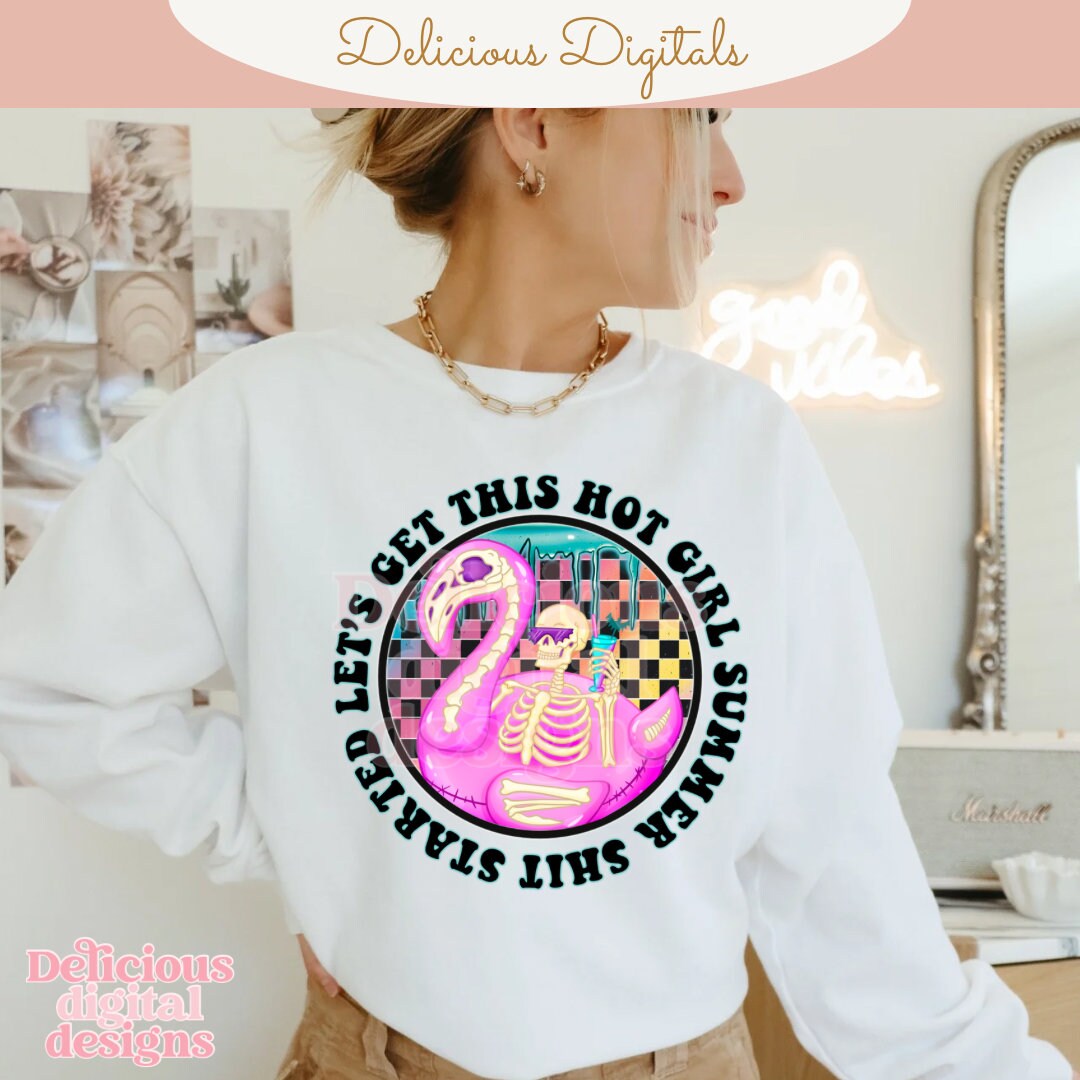 Hot girl summer, Trendy PNG, Sublimation PNG, Automatic digital PNG download