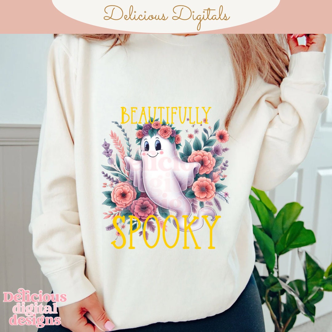 Beautifully Spooky, Trendy PNG, Sublimation PNG, Automatic digital PNG download