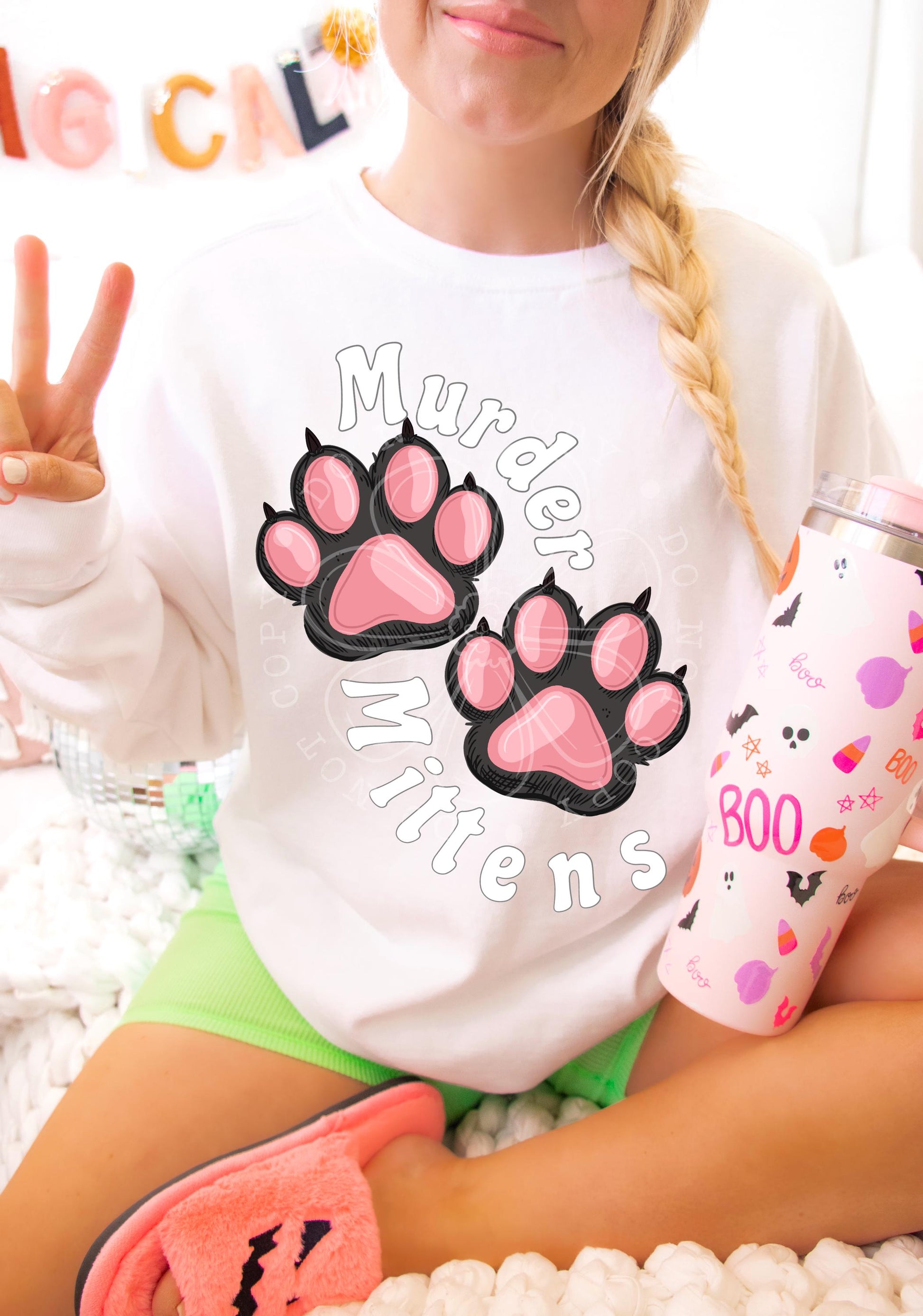 Murder Mittens Trendy PNG, Sublimation PNG, Automatic digital PNG download