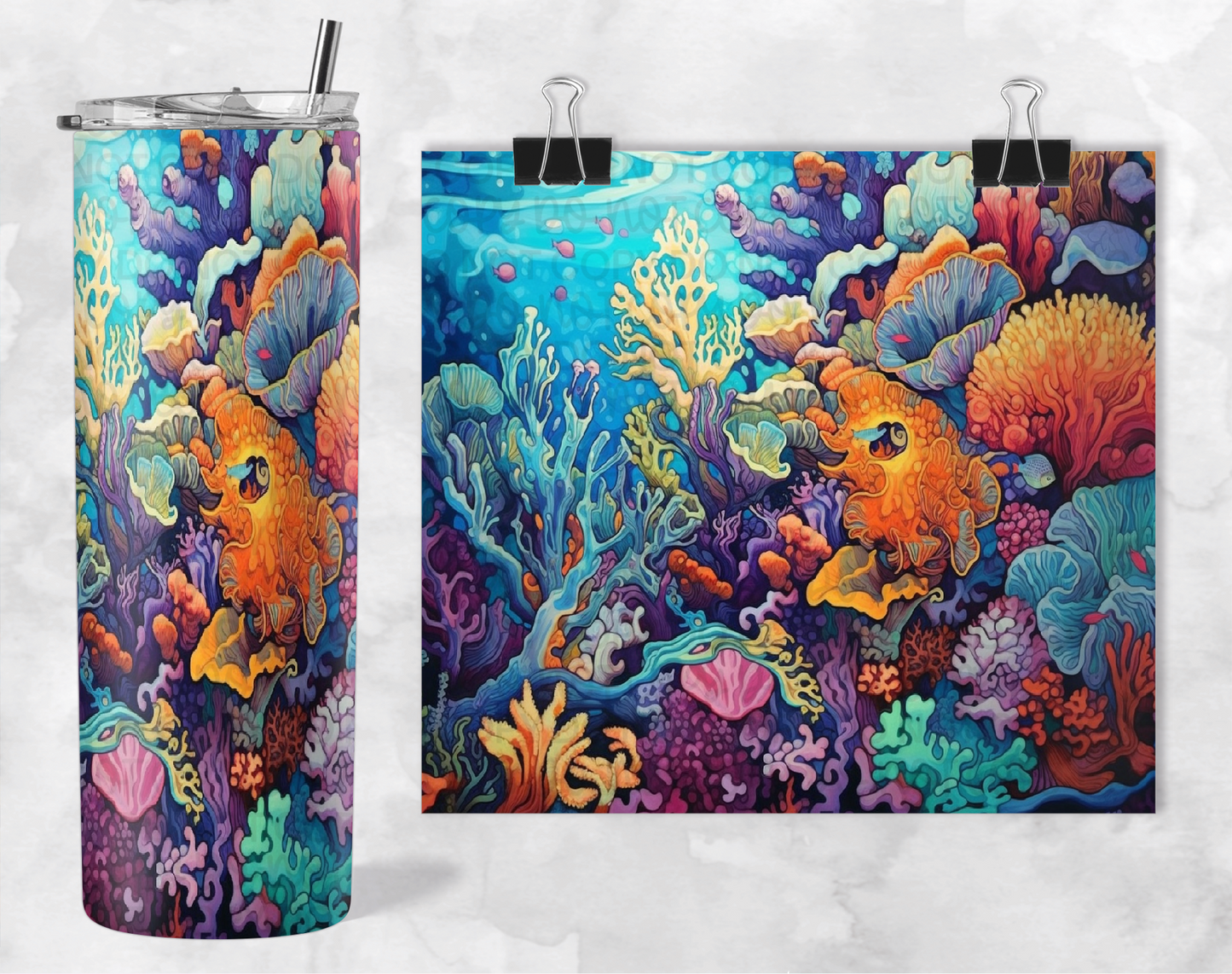 SEA LIFE TUMBLER | Digital Download | PNG