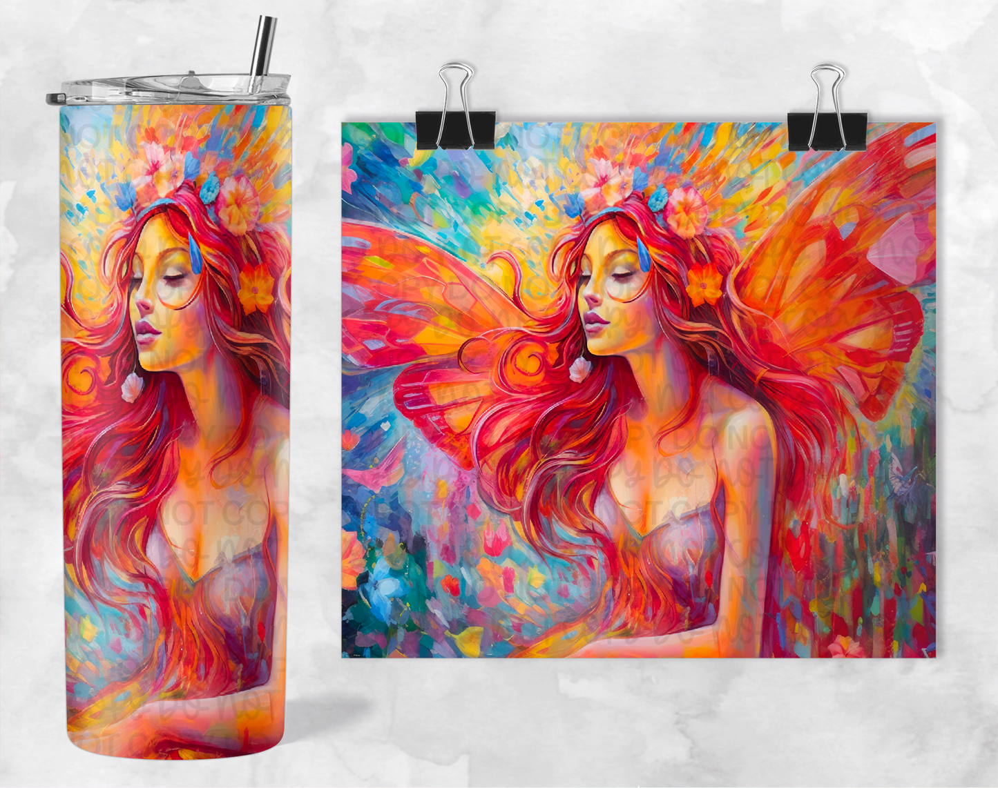 SUMMER FAIRY TUMBLER | Digital Download | PNG