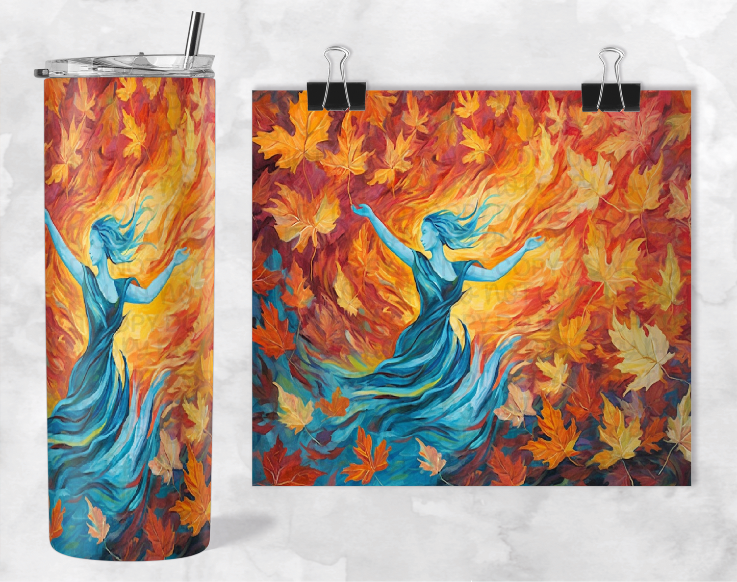 DANCING THROUGH FALL TUMBLER | Digital Download | PNG