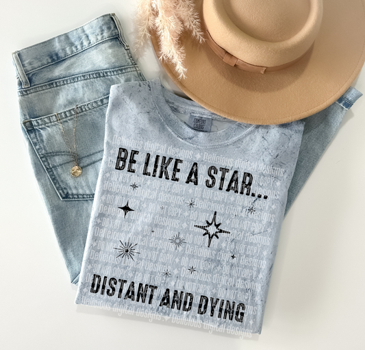 BE LIKE A STAR BLACK PNG  | Digital Download | PNG