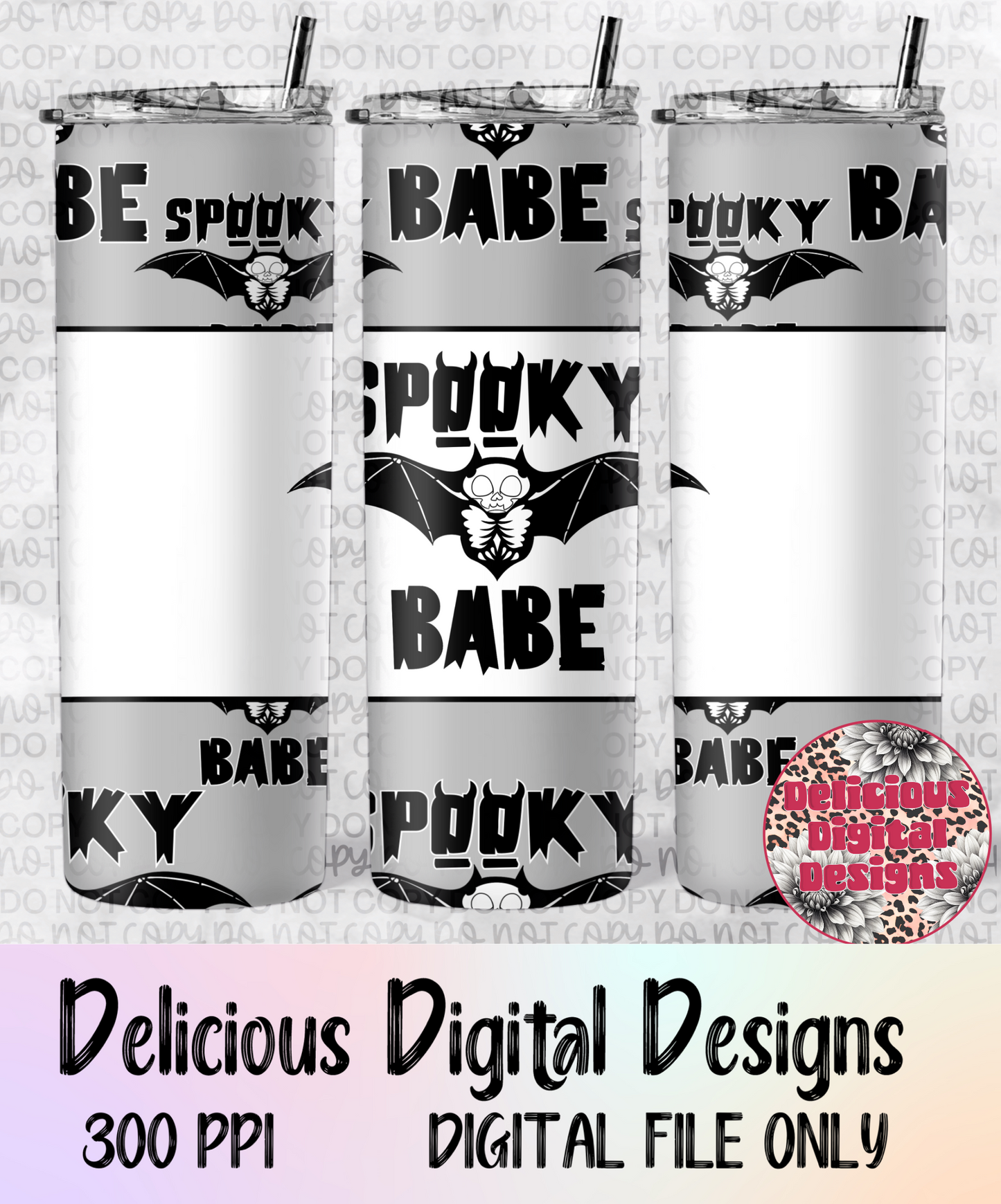 SPOOKY BABE TUMBLER | Digital Download | PNG