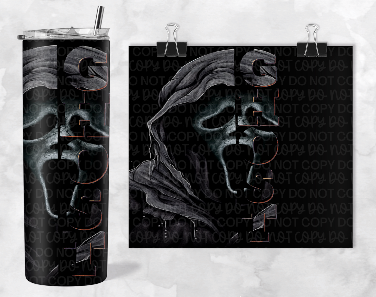 GHOST HORROR TUMBLER | Digital Download | PNG