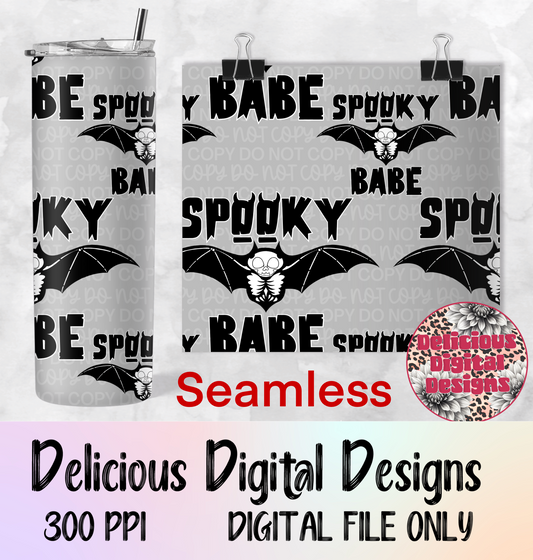 VASO SIN COSTURAS SPOOKY BABE | Descarga digital | PNG