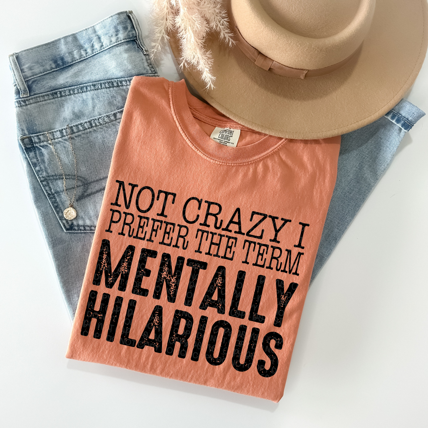 NOT CRAZY I PREFER THE TERM MENTALITY HILARIOUS PNG | Digital Download | PNG