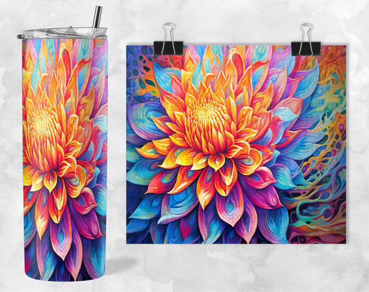 SUNRISE BLOSSOMS TUMBLER | Digital Download | PNG