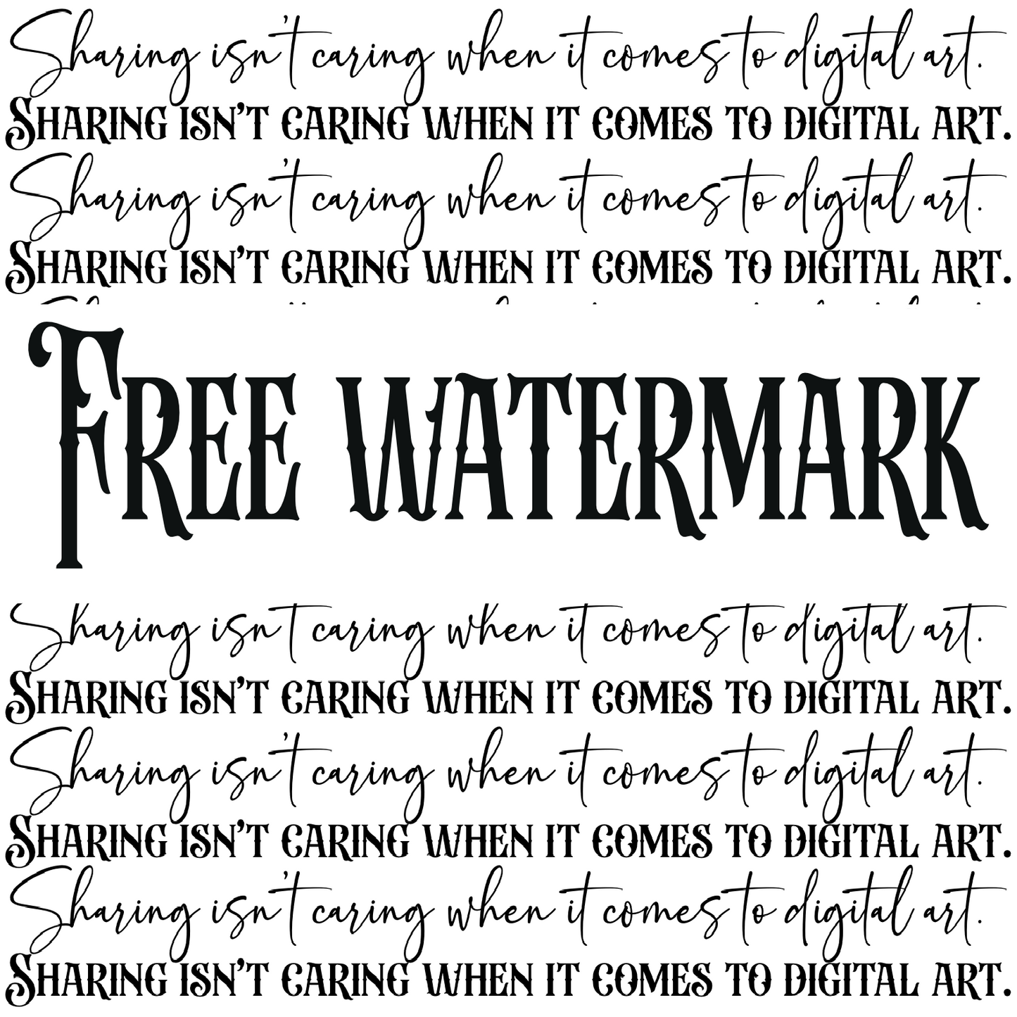 FREE WATERMARK PNG | Digital Download | PNG