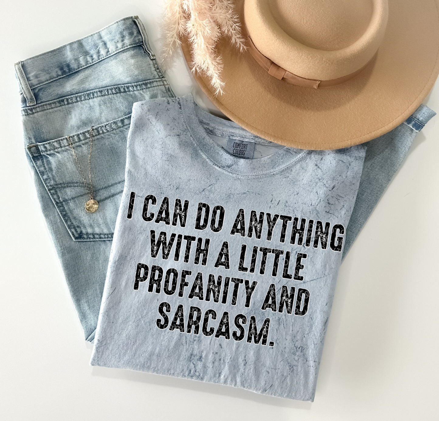 I CAN DO ANYTHING WITH A LITTLE PROFANITY AND SARCASM PNG | Digital Download | PNG