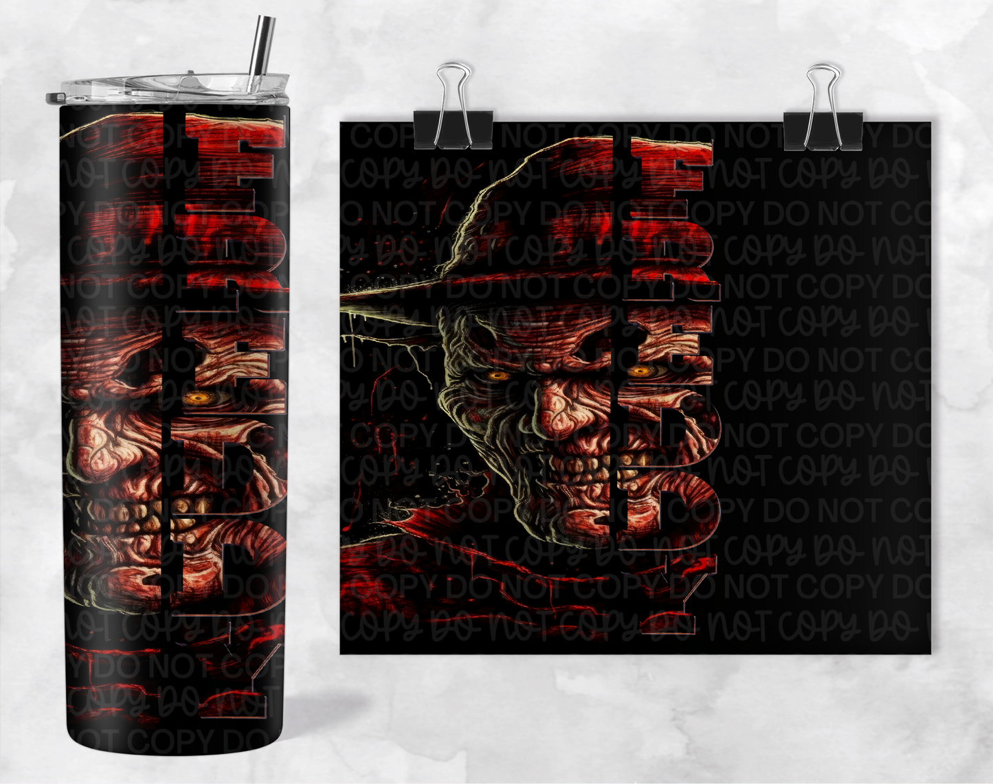 FRED HORROR TUMBLER | Digital Download | PNG