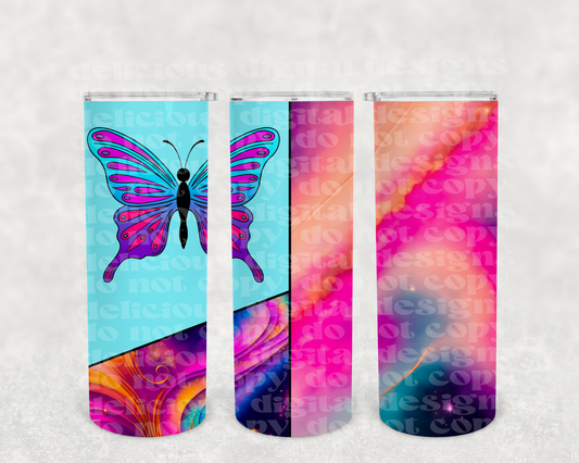 Butterfly A TUMBLER | Digital Download | PNG