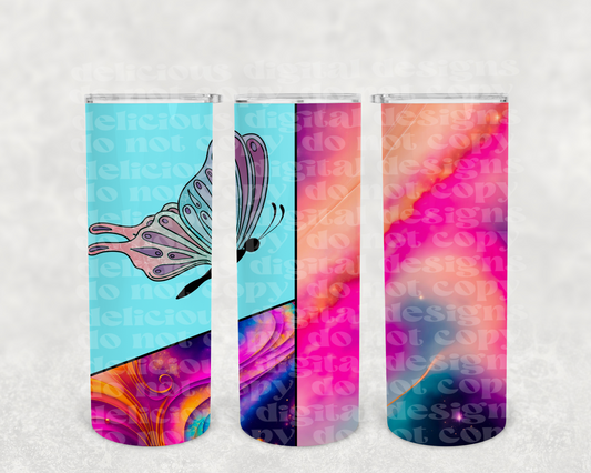 Butterfly B TUMBLER | Digital Download | PNG