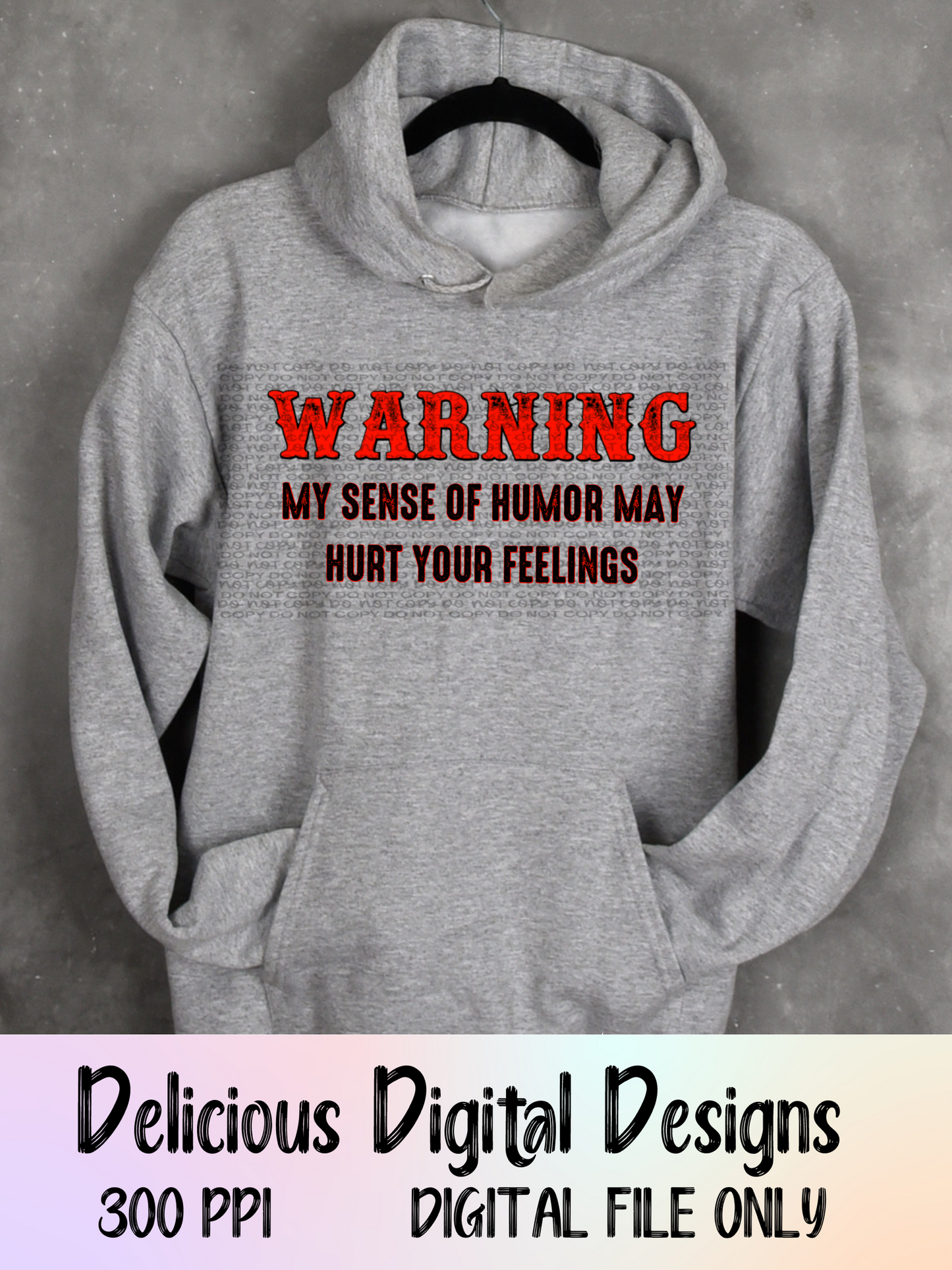 WARNING PNG | Digital Download | PNG