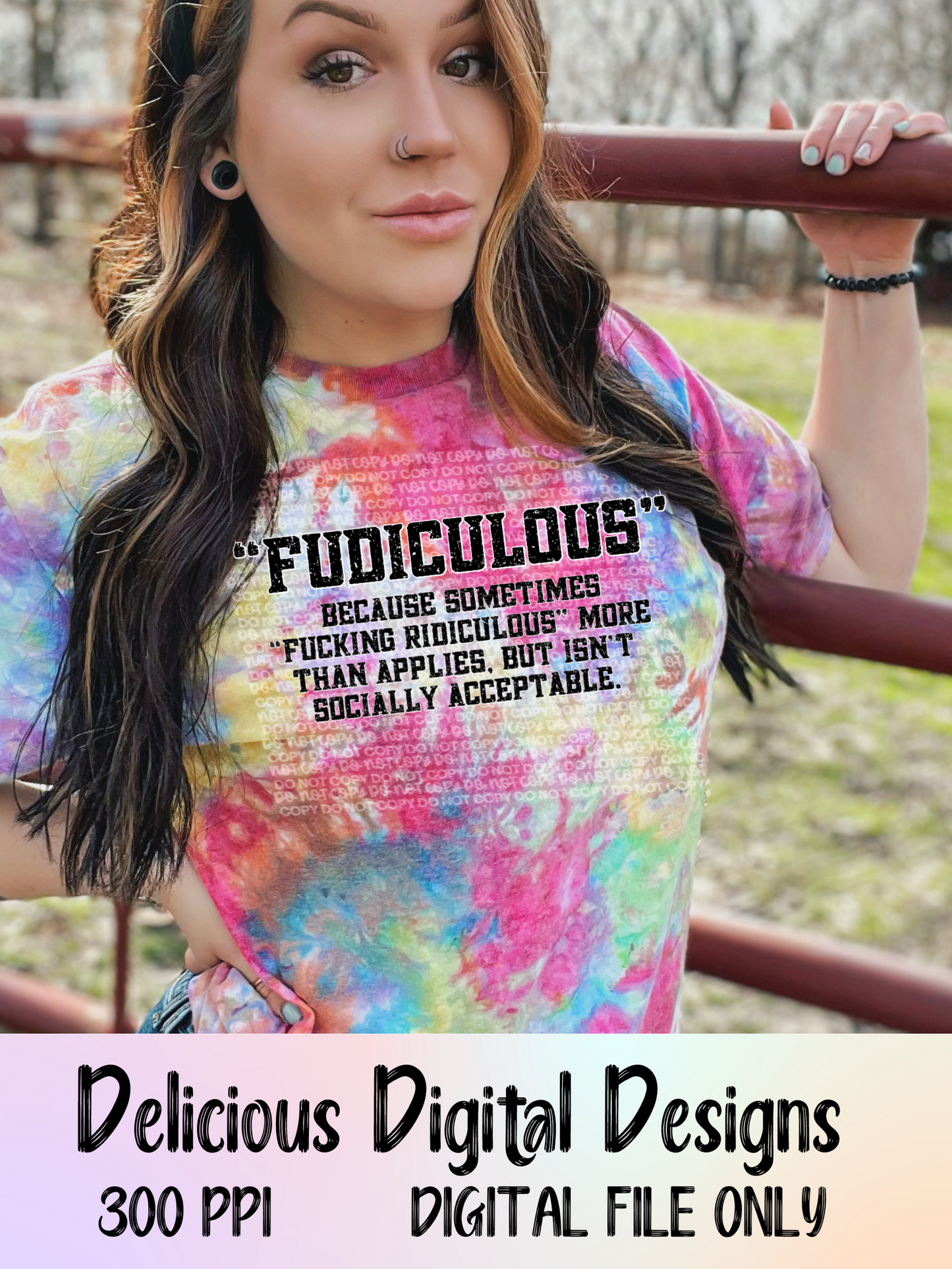 FUDICULOUS PNG | Digital Download | PNG